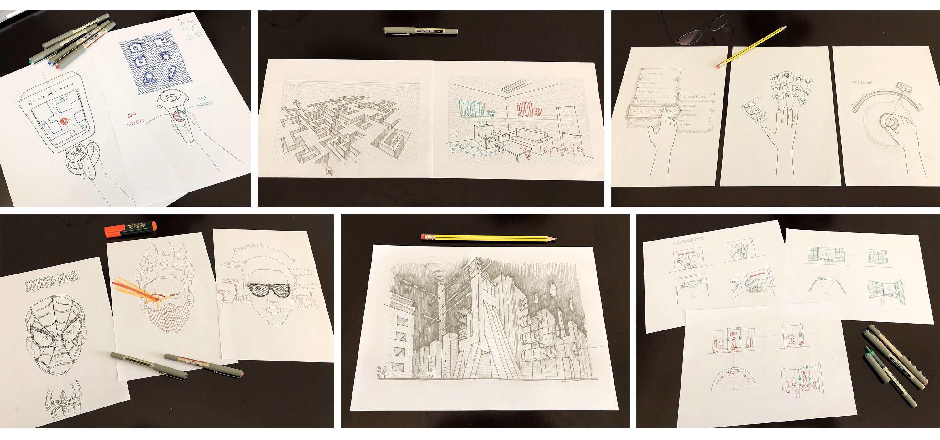 Templates for AR/VR Sketches