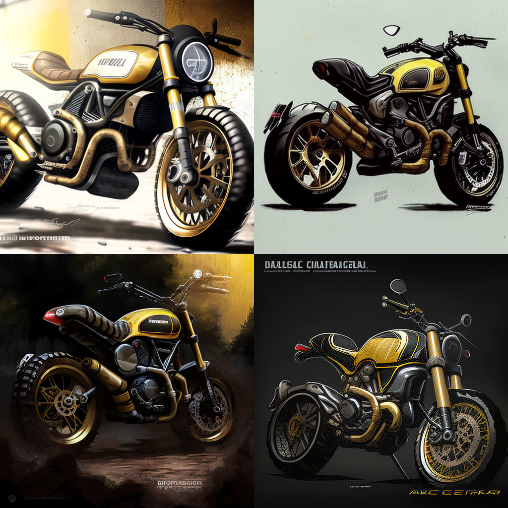 How I used Midjourney AI to design my Ducati Scrambler